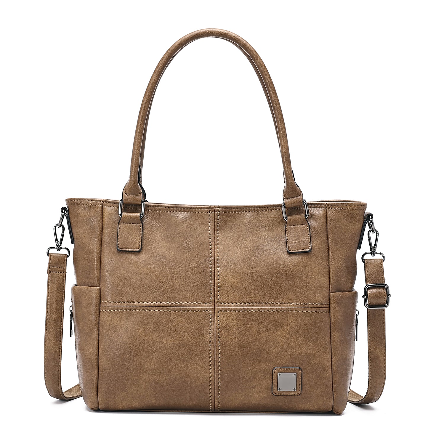 Soft PU Leather Handbags Large Capacity Purse Fashion Crossbody Top Handle Satchel