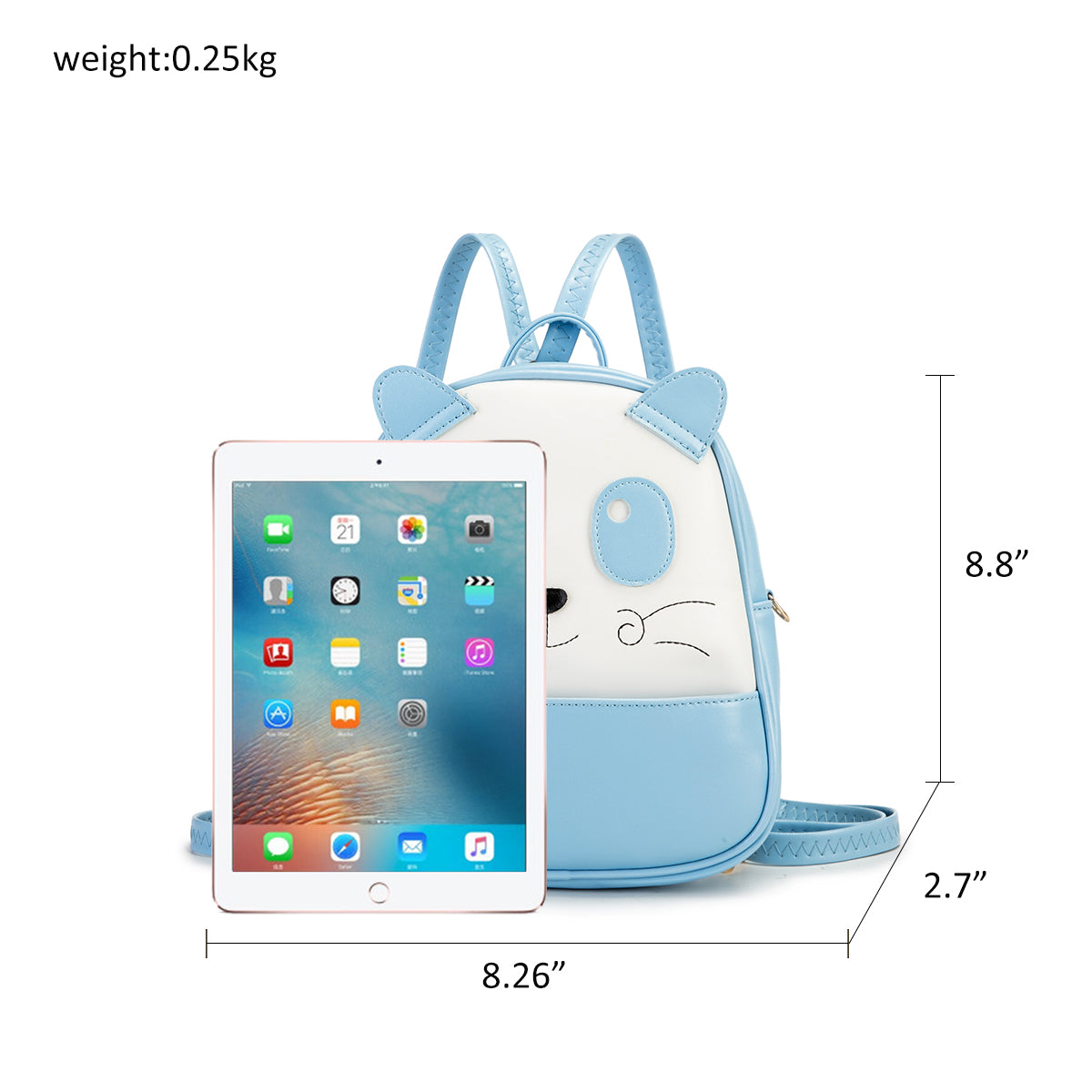 Girls Mini Backpack Toddler 3D Animal Casual Daypack PU Leather Preschool Convertible Bag Shoulder Bag Gift for Kids and Girls