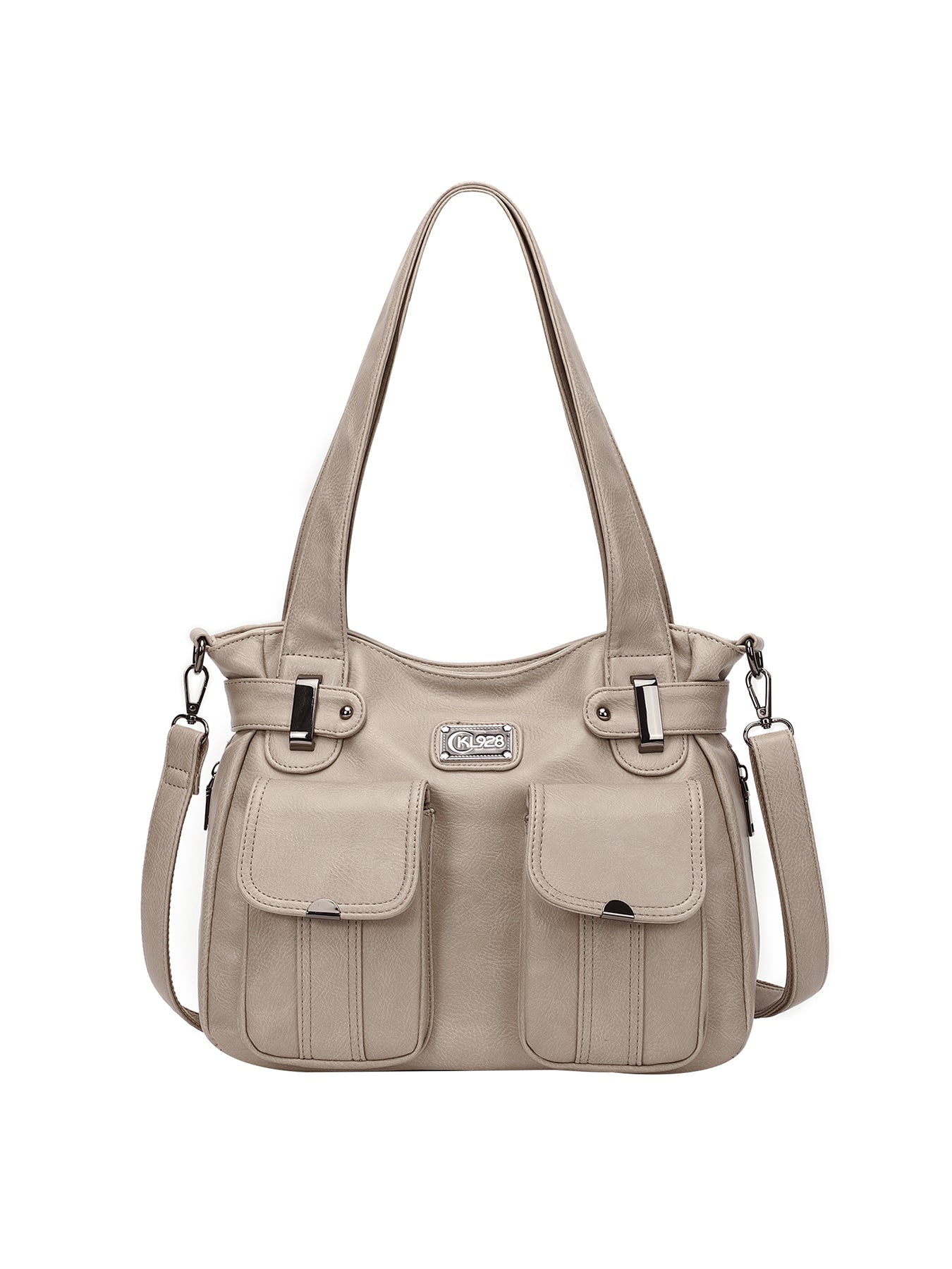 Purses for Women Large Hobo Bags Shoulder Bags Soft PU Leather Multi-Pocket Tote Bag