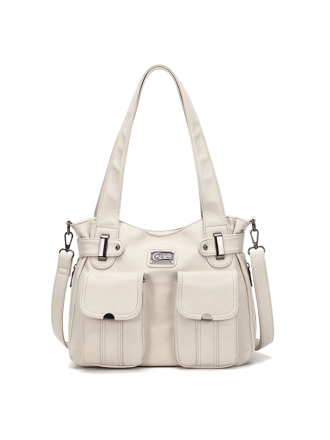 Purses for Women Large Hobo Bags Shoulder Bags Soft PU Leather Multi-Pocket Tote Bag