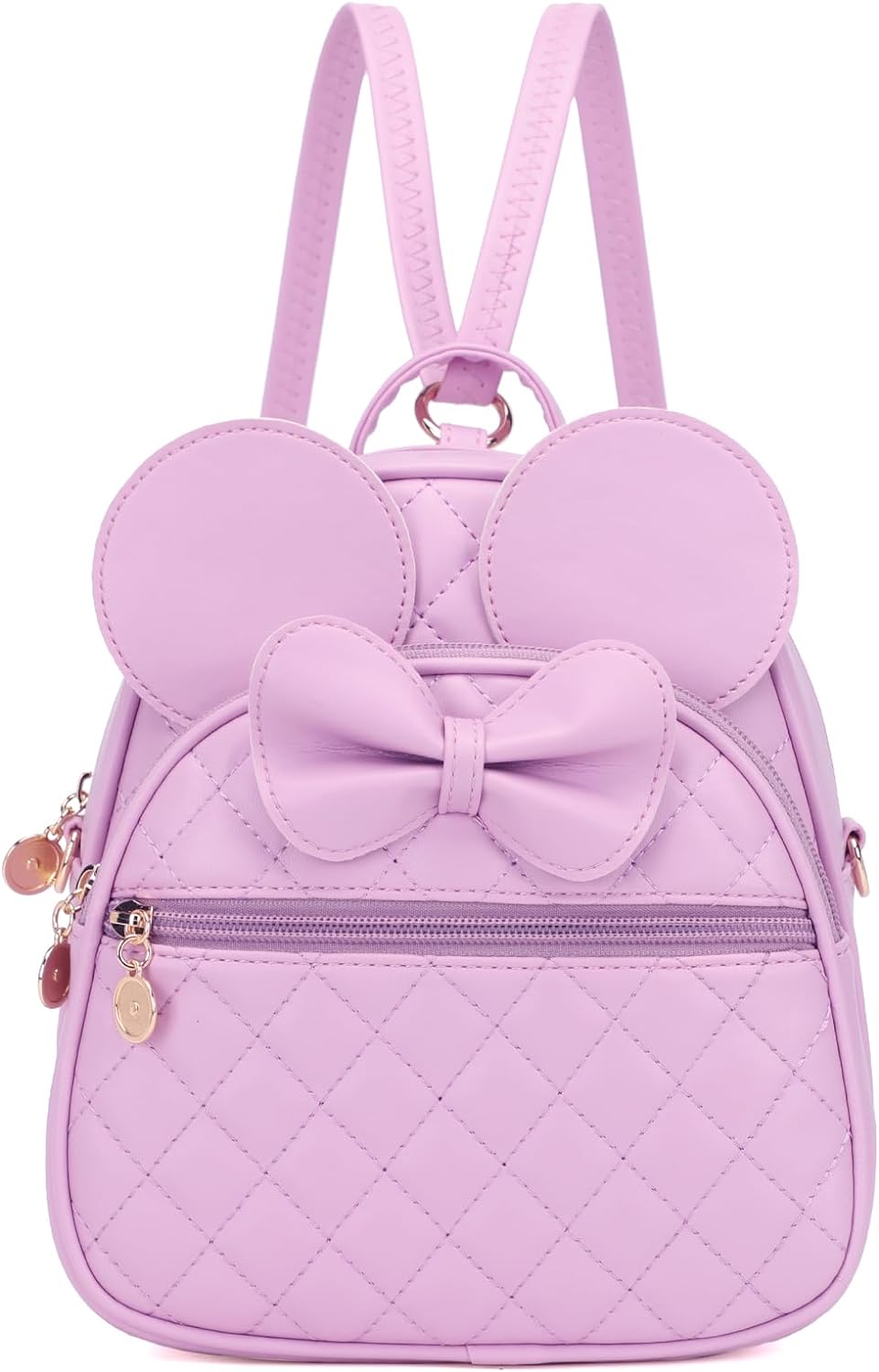 Girls Bowknot Polka Dot Cute Mini Backpack Small Daypacks Convertible Shoulder Bag Purse