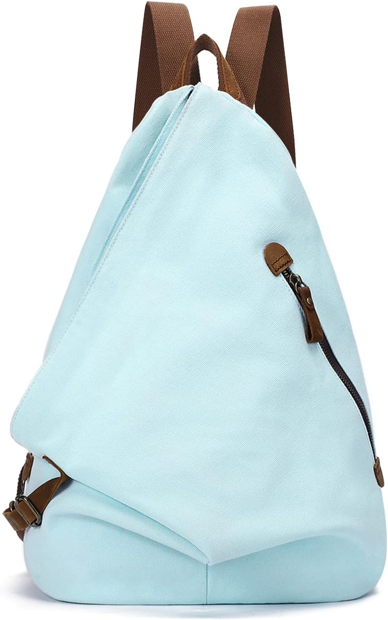 KL928 Canvas Vintage Backpack – Large Casual Daypack Outdoor Travel Rucksack Hiking Backpacks for Men Women