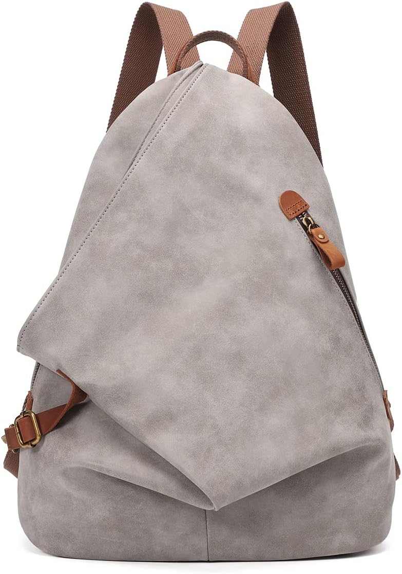 KL928 Canvas Vintage Backpack – Large Casual Daypack Outdoor Travel Rucksack Hiking Backpacks for Men Women