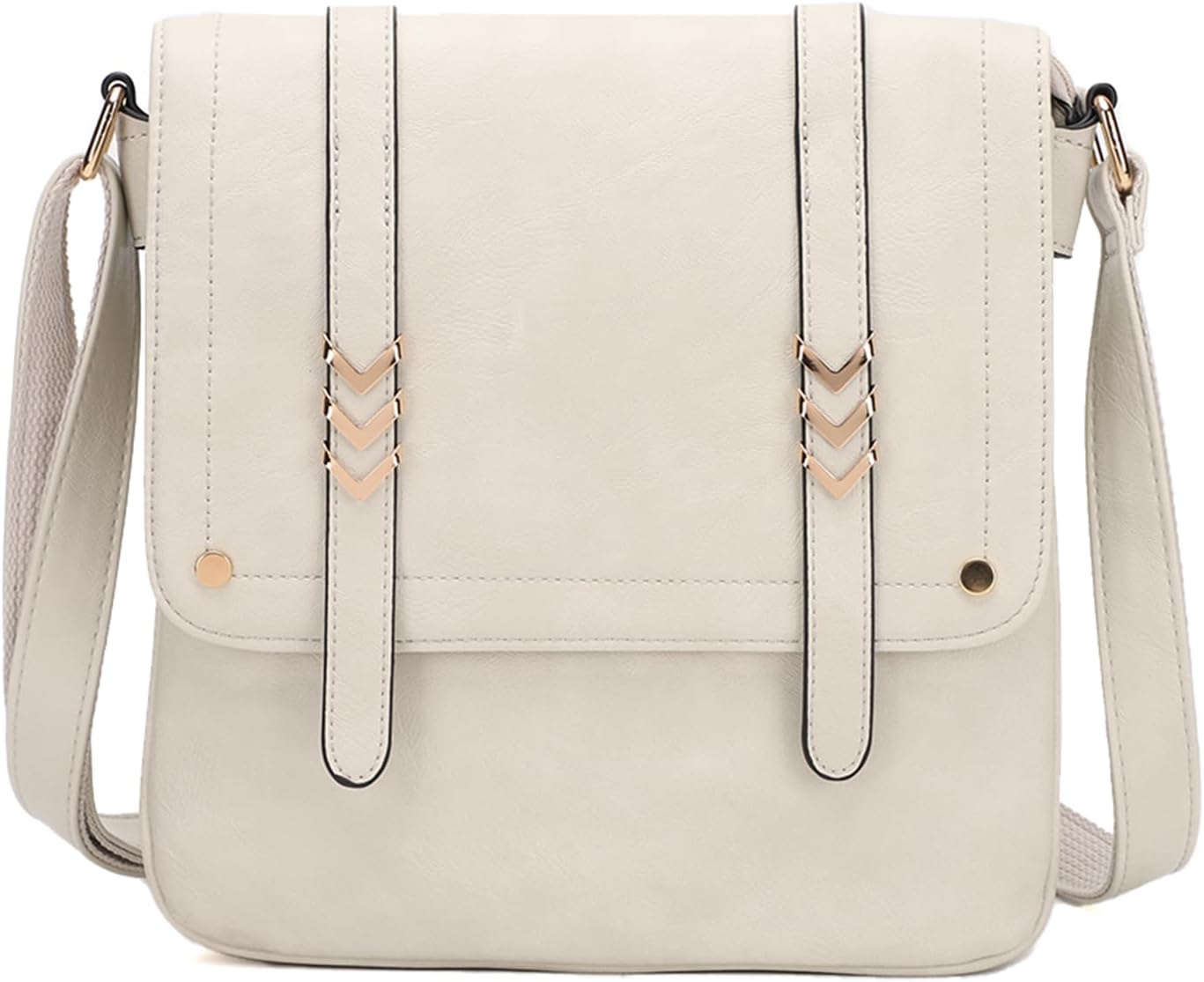 FAUX Leather Purses Soft Crossbody Bags for Women Medium Shoulder Handbags with Adjustable Belt