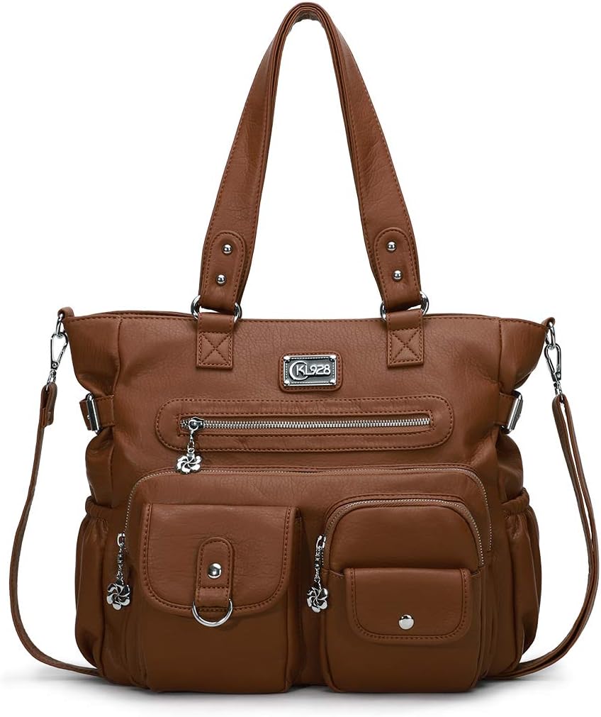 KL928 Large Purses for Women Shoulder Bag Tote Handbags Stylish Vegan Leather Hobo Bags Ladies