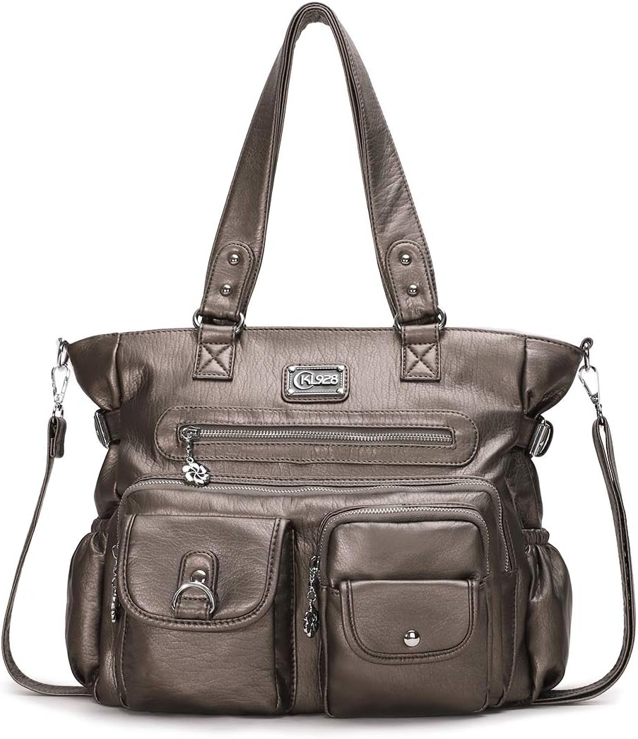 KL928 Large Purses for Women Shoulder Bag Tote Handbags Stylish Vegan Leather Hobo Bags Ladies