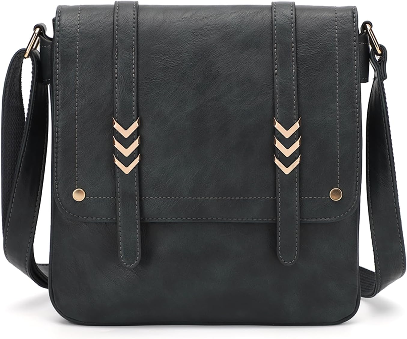 FAUX Leather Purses Soft Crossbody Bags for Women Medium Shoulder Handbags with Adjustable Belt