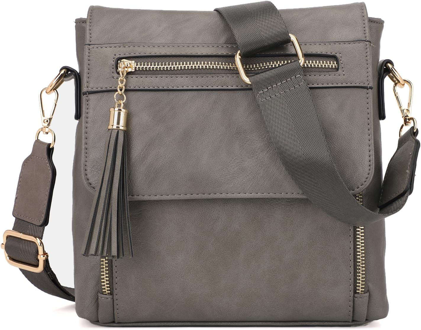 KL928 Crossbody Bags for Women Multi Pockets Cross Body Bag Purses Women's Shoulder Handbags with Detachable Strap