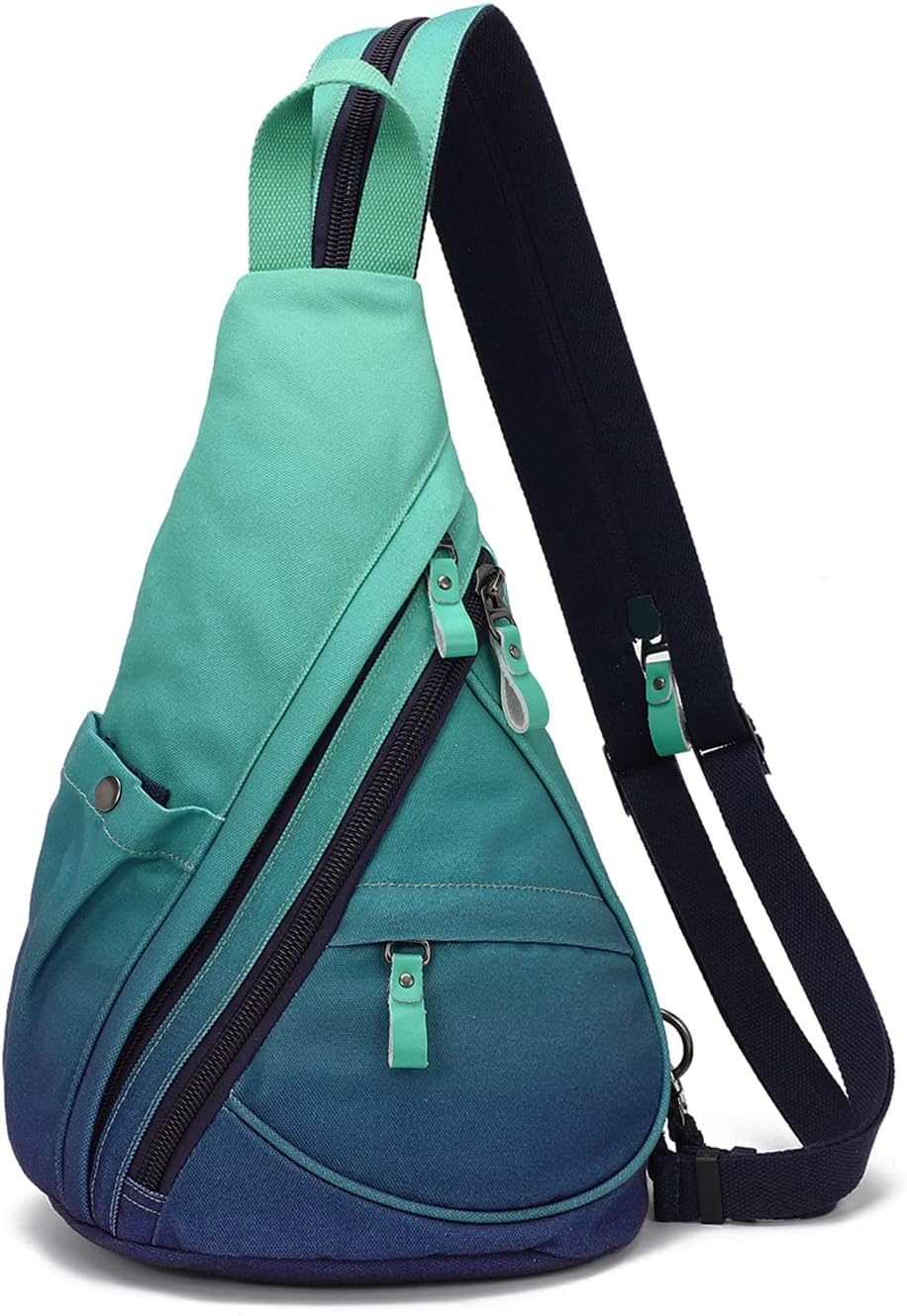 Canvas Sling Bag - Small Crossbody Backpack Shoulder Casual Daypack Rucksack for Men Women