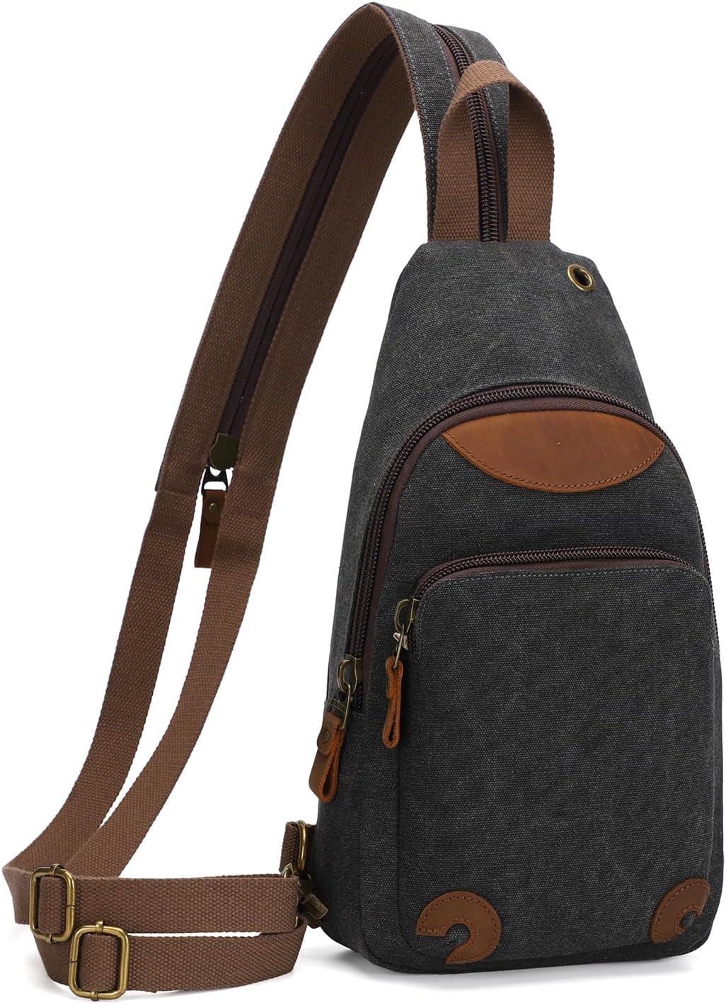 KL928 Canvas Sling Bag Crossbody Backpack Shoulder Casual Rucksack for Men Women