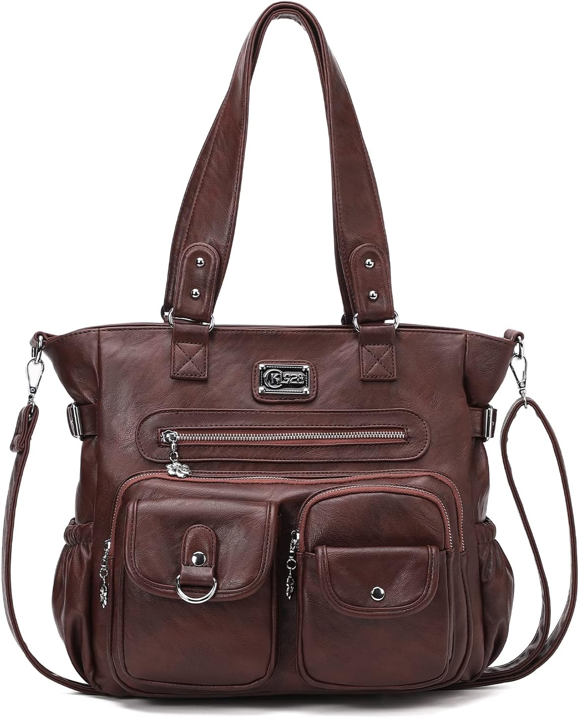 KL928 Large Purses for Women Shoulder Bag Tote Handbags Stylish Vegan Leather Hobo Bags Ladies