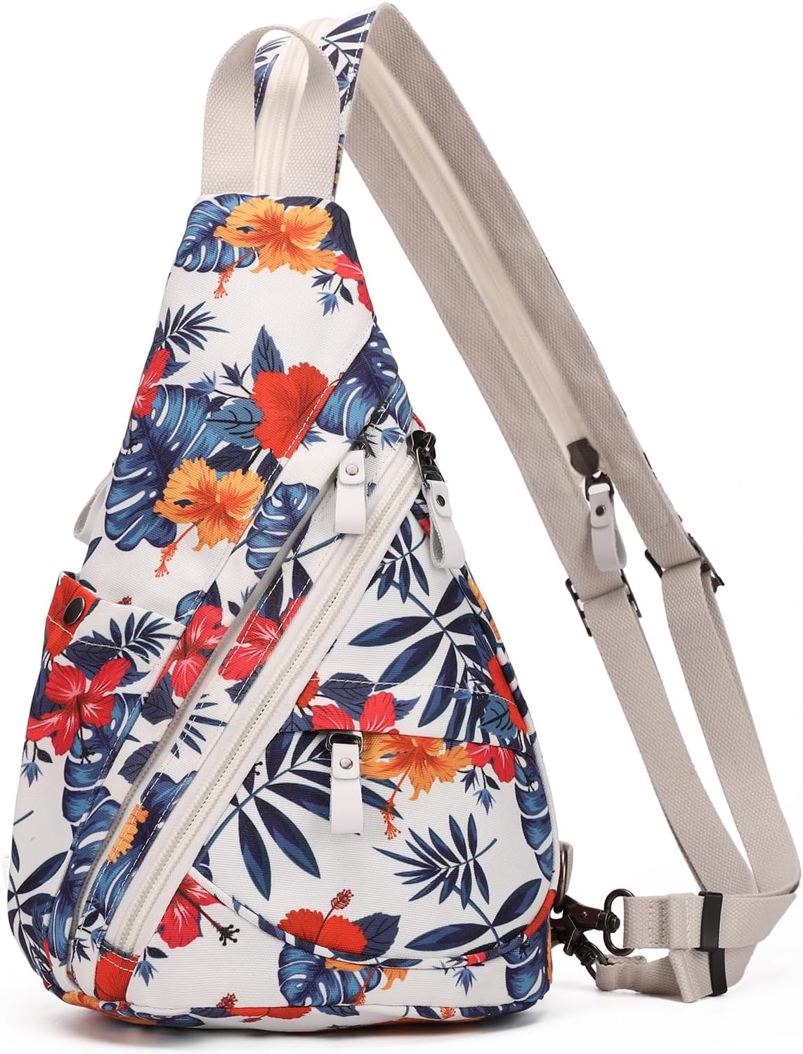 Canvas Sling Bag - Small Crossbody Backpack Shoulder Casual Daypack Unisex Rucksack