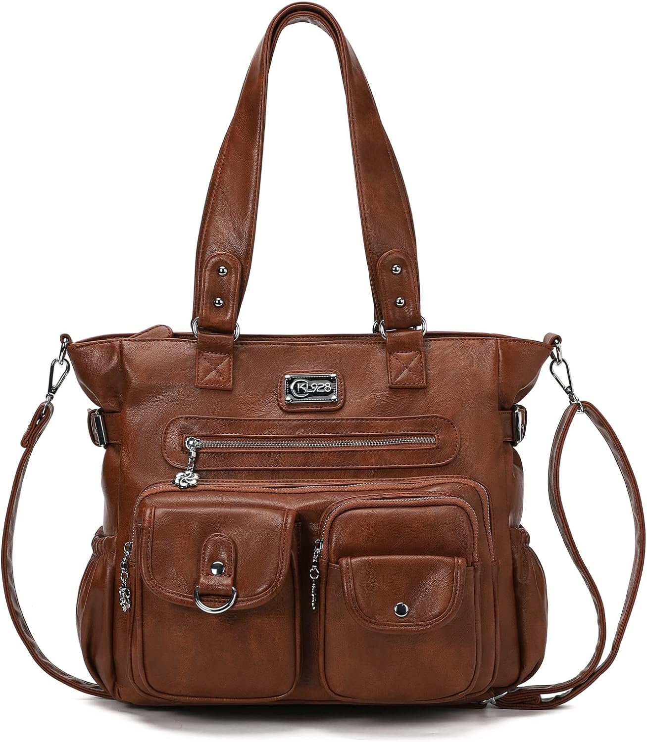 KL928 Large Purses for Women Shoulder Bag Tote Handbags Stylish Vegan Leather Hobo Bags Ladies