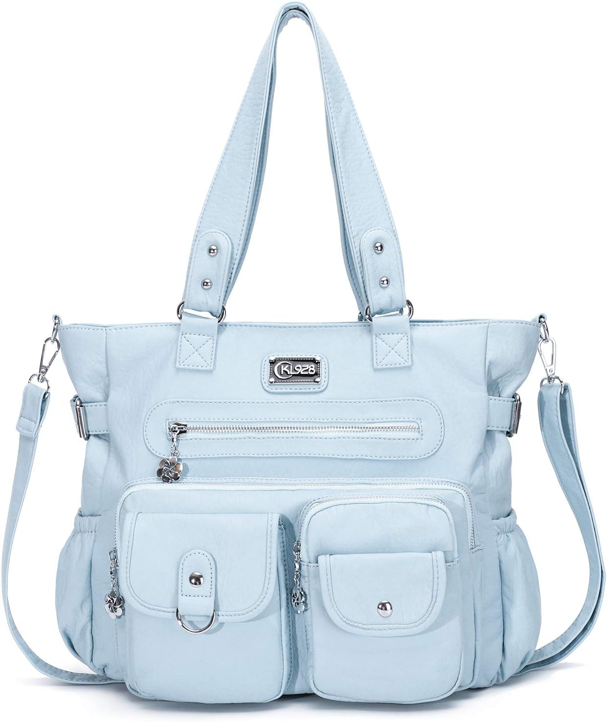 KL928 Large Purses for Women Shoulder Bag Tote Handbags Stylish Vegan Leather Hobo Bags Ladies