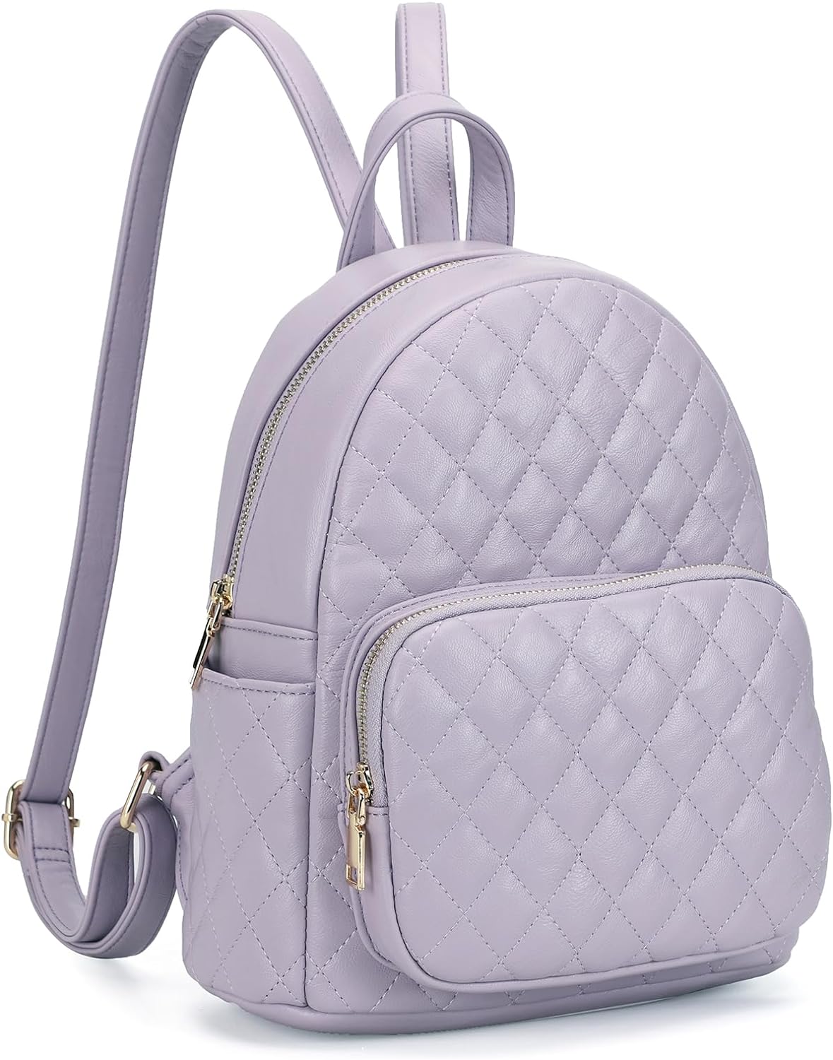 Mini Backpack for Women Quilted PU Leather Backpack Purse Designer Satchel Bag Small Casual Daypack