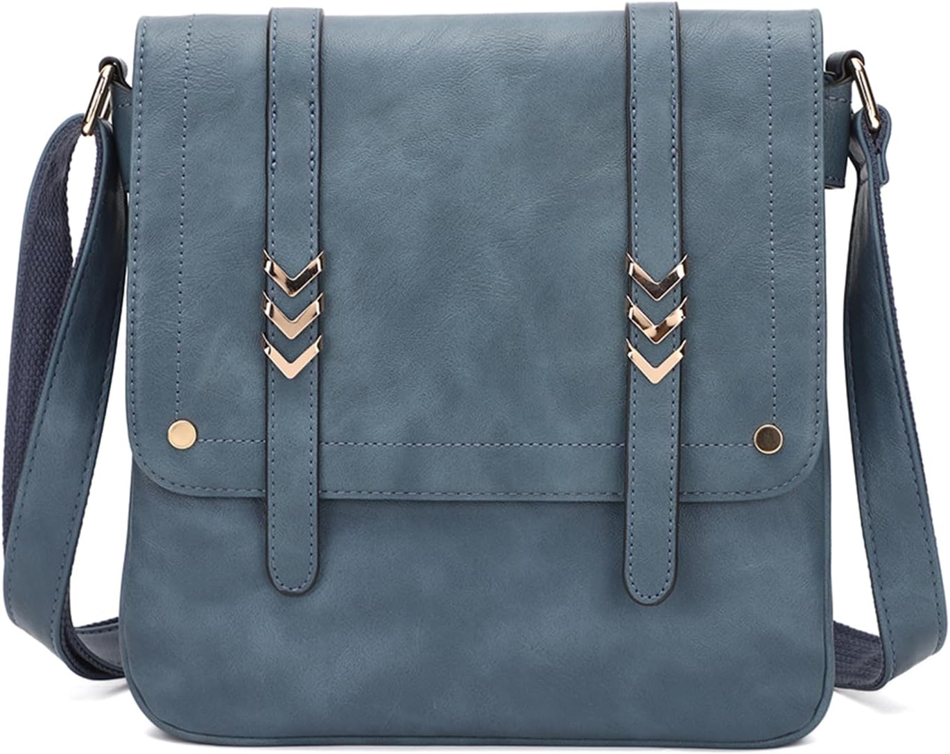 FAUX Leather Purses Soft Crossbody Bags for Women Medium Shoulder Handbags with Adjustable Belt