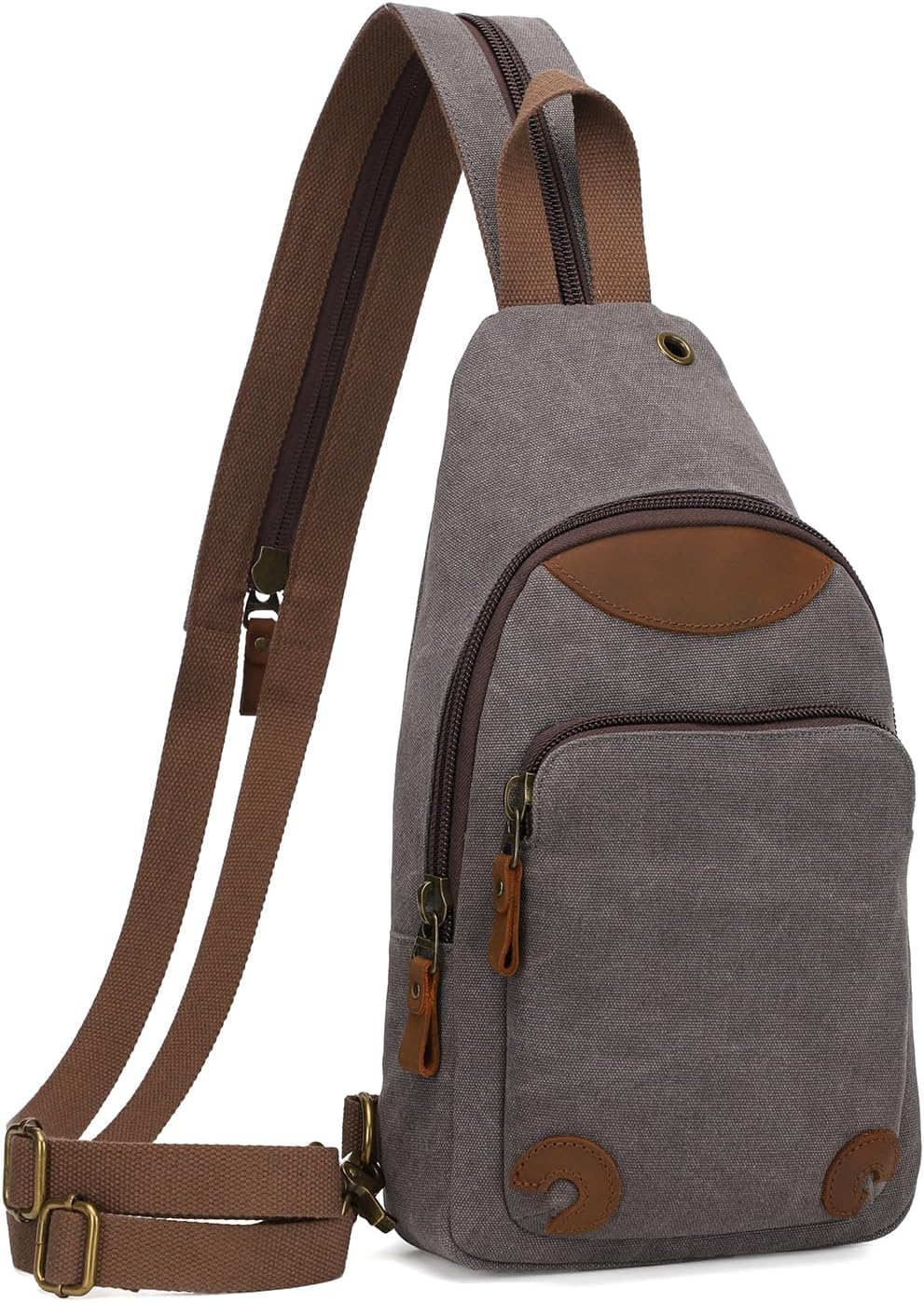 KL928 Canvas Sling Bag Crossbody Backpack Shoulder Casual Rucksack for Men Women