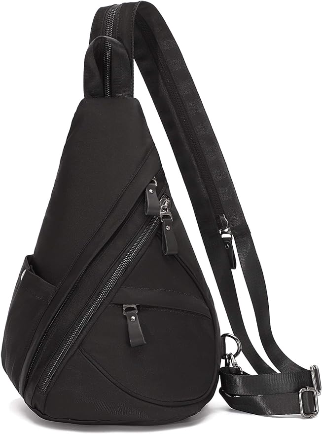 KL928 Nylon Sling Bag - Small Crossbody Backpack Shoulder Casual Daypack Multipurpose Rucksack for Men Women