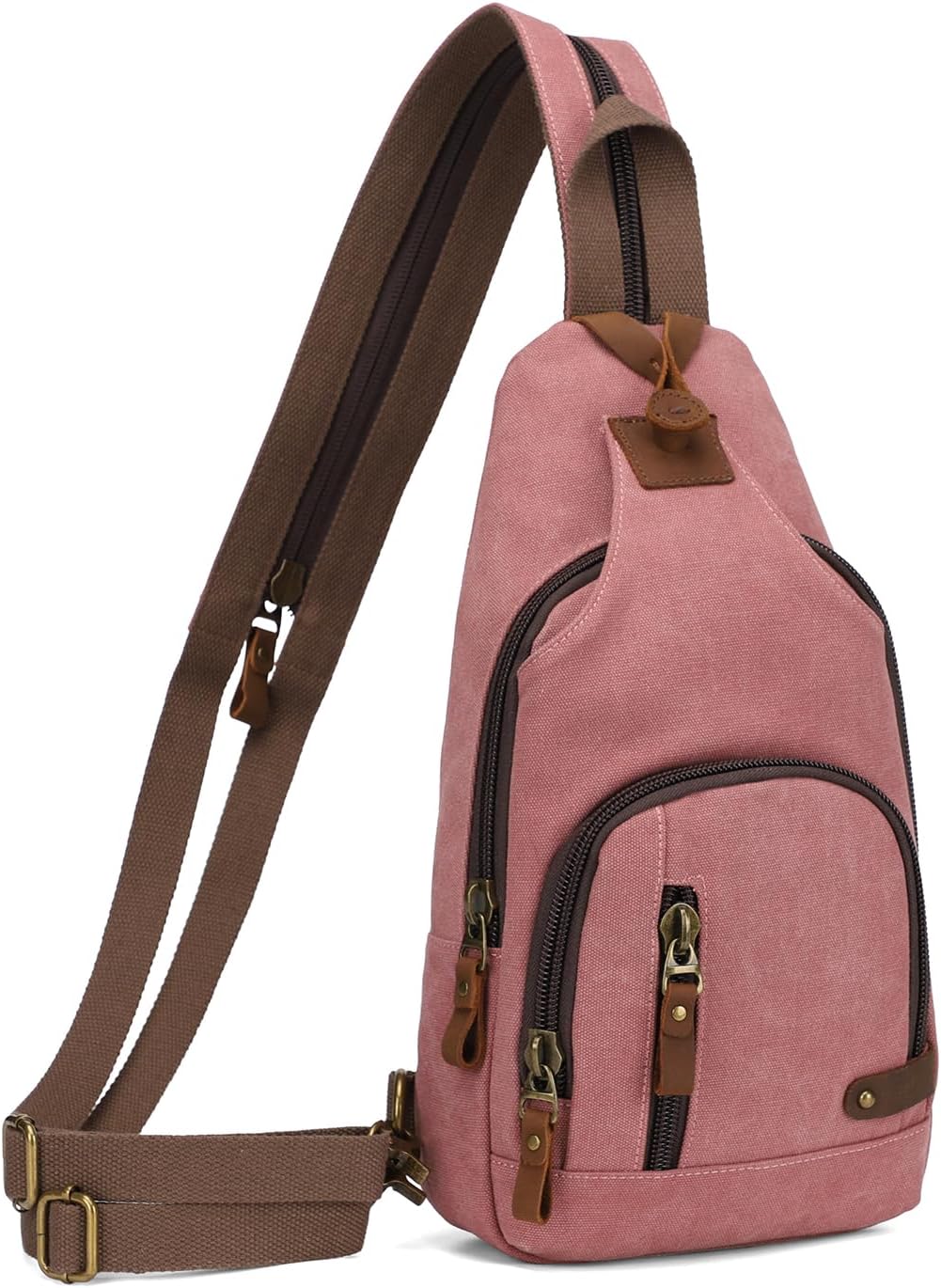 KL928 Canvas Sling Bag Crossbody Backpack Shoulder Casual Rucksack for Men Women