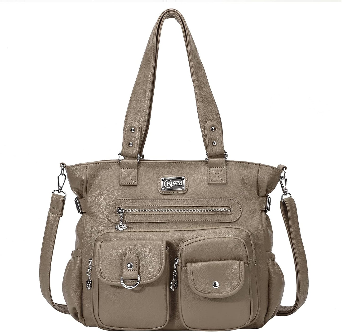 KL928 Large Purses for Women Shoulder Bag Tote Handbags Stylish Vegan Leather Hobo Bags Ladies