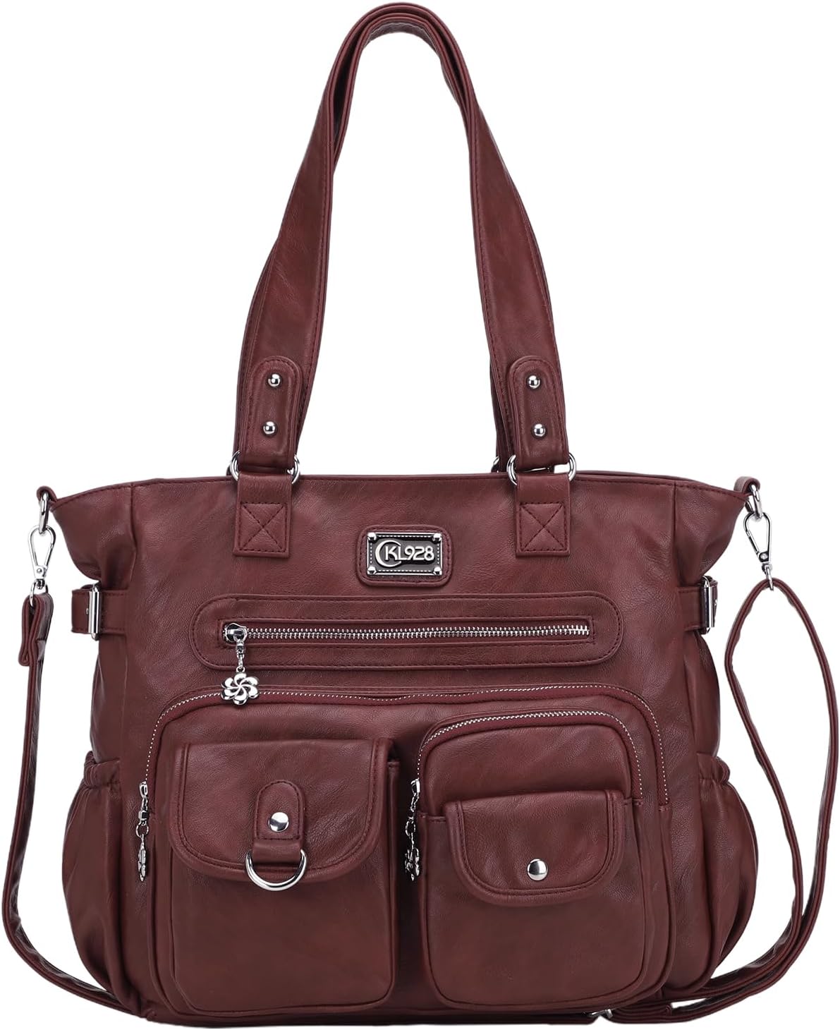 KL928 Large Purses for Women Shoulder Bag Tote Handbags Stylish Vegan Leather Hobo Bags Ladies