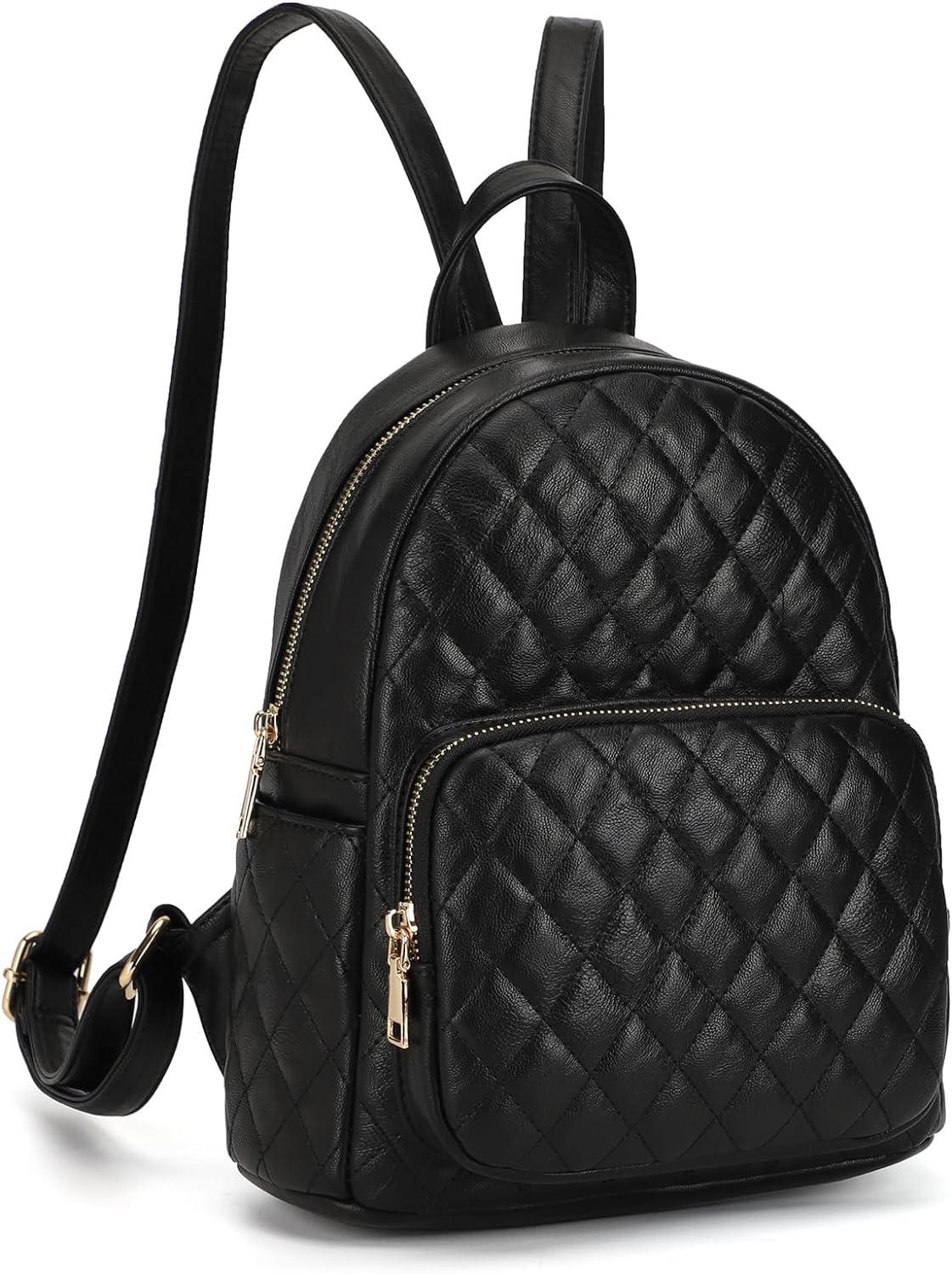 Mini Backpack for Women Quilted PU Leather Backpack Purse Designer Satchel Bag Small Casual Daypack