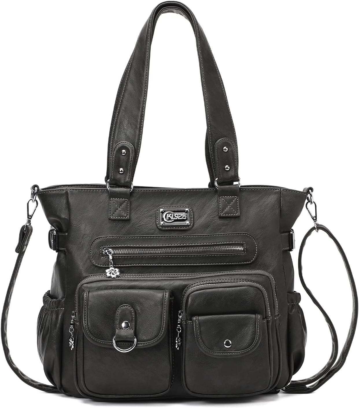 KL928 Large Purses for Women Shoulder Bag Tote Handbags Stylish Vegan Leather Hobo Bags Ladies