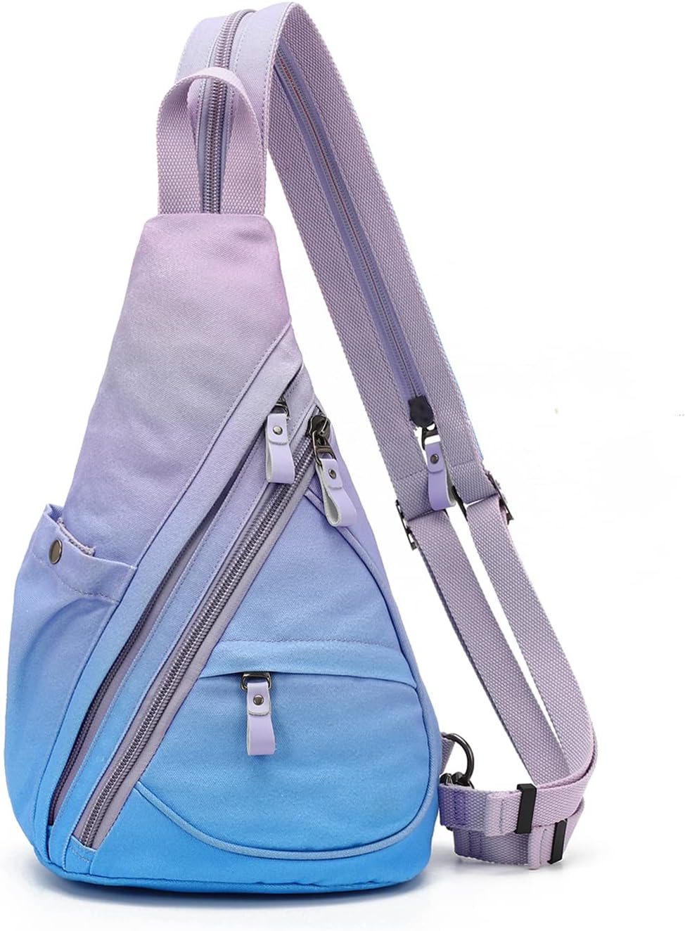 Canvas Sling Bag - Small Crossbody Backpack Shoulder Casual Daypack Rucksack for Men Women