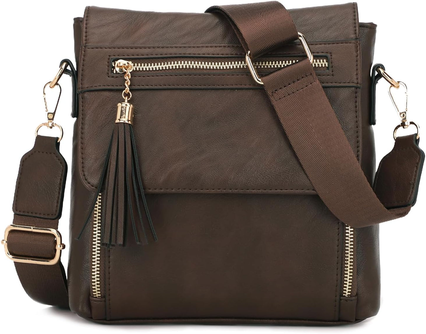 KL928 Crossbody Bags for Women Multi Pockets Cross Body Bag Purses Women's Shoulder Handbags with Detachable Strap