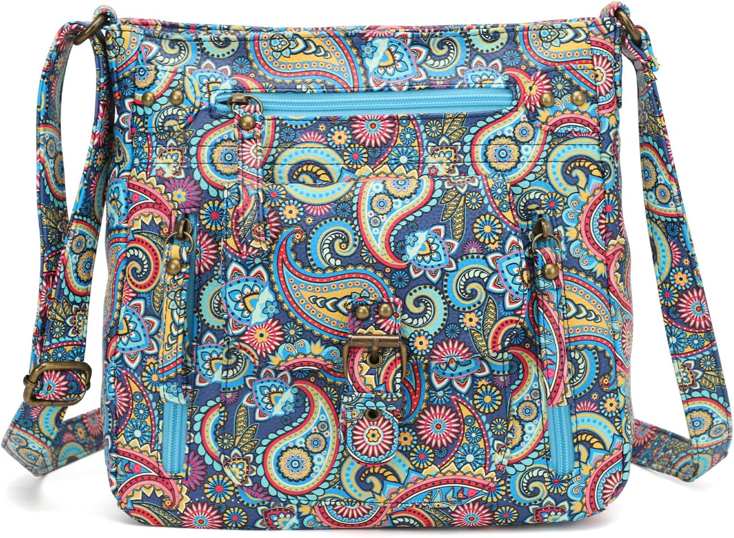 KL928 Crossbody Bags for Women, Multi Pocket Shoulder Bags, Medium PU Leather Cross Body Purses