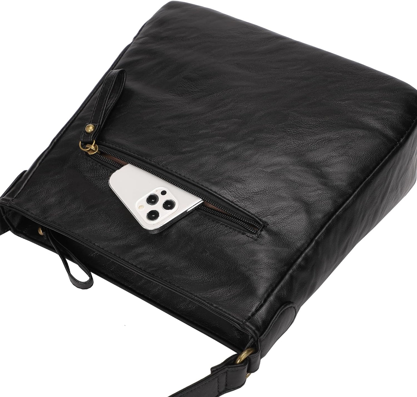 KL928 Crossbody Bags for Women, Multi Pocket Shoulder Bags, Medium PU Leather Cross Body Purses