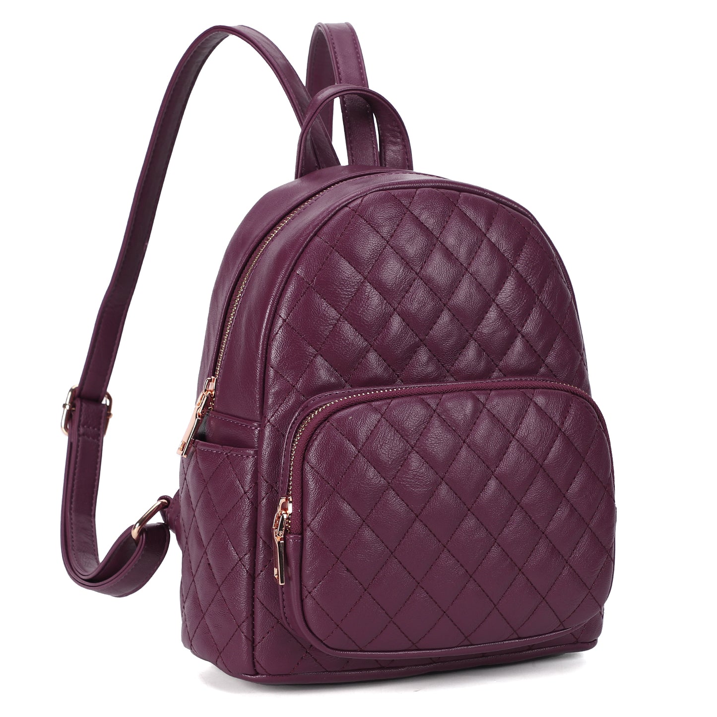 Mini Backpack for Women Quilted PU Leather Backpack Purse Designer Satchel Bag Small Casual Daypack