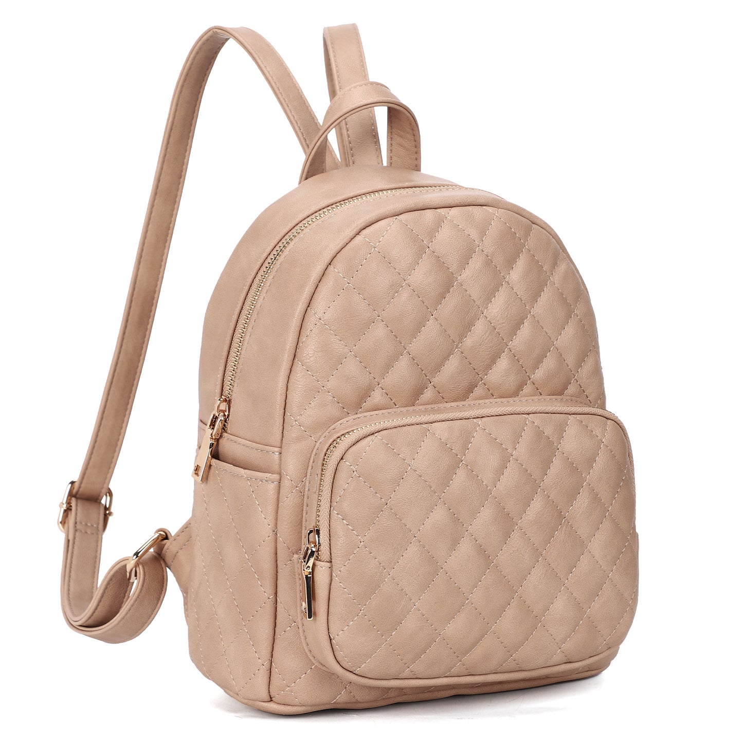 Mini Backpack for Women Quilted PU Leather Backpack Purse Designer Satchel Bag Small Casual Daypack