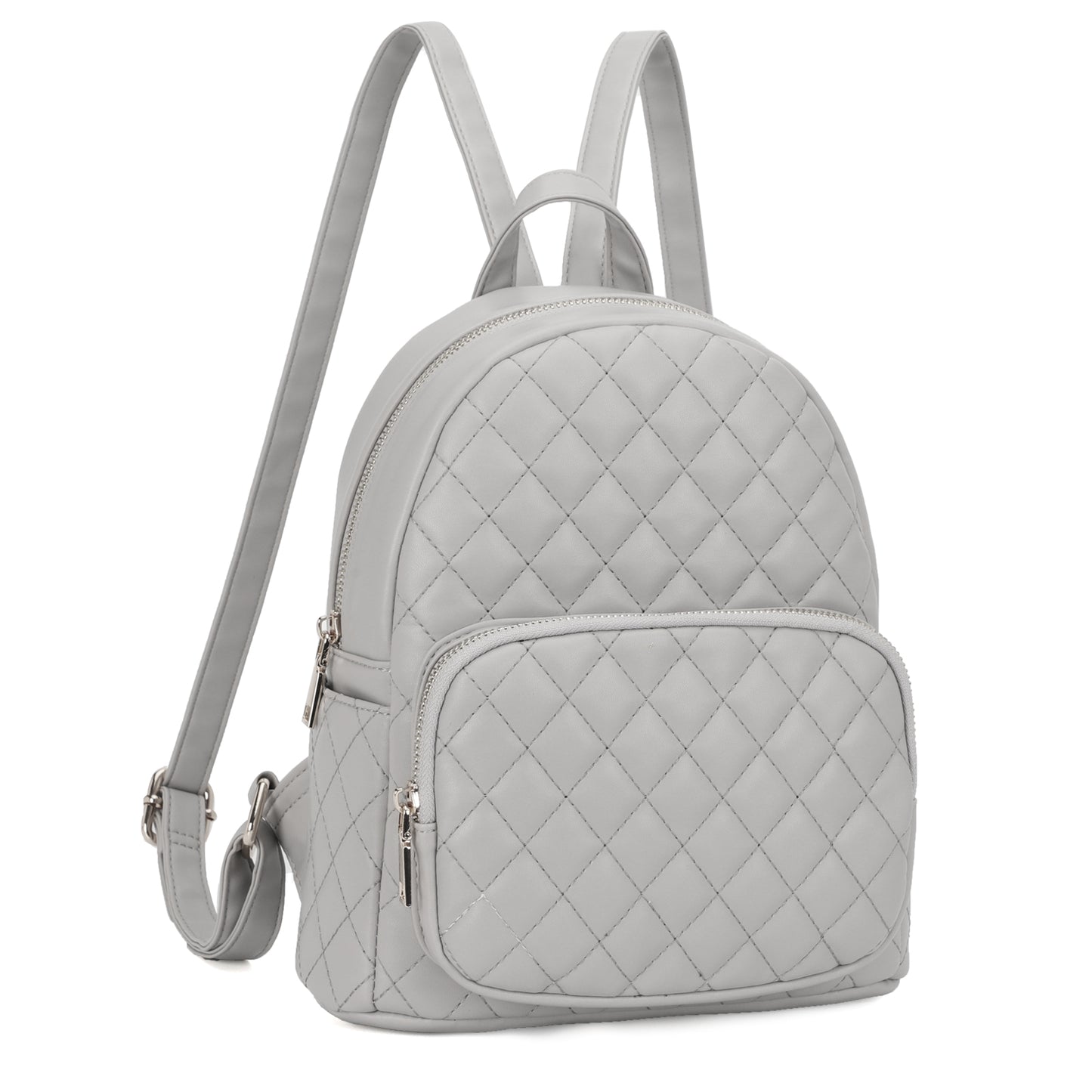 Mini Backpack for Women Quilted PU Leather Backpack Purse Designer Satchel Bag Small Casual Daypack