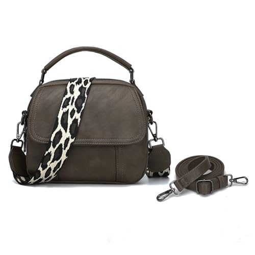 Small Crossbody Bags for Women Trendy Design PU Leather Crossbody Purse Shoulder Handbags with Detachable Strap
