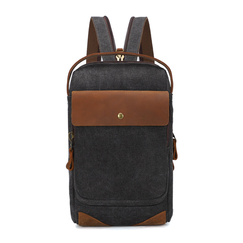 Canvas Sling Bag Crossbody Sling Casual Daypacks Shoulder Backpack