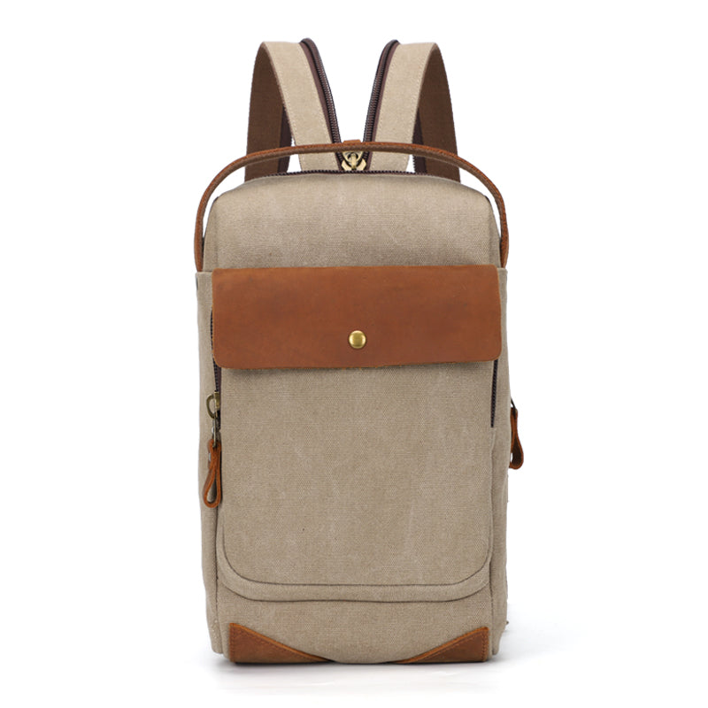 Canvas Sling Bag Crossbody Sling Casual Daypacks Shoulder Backpack
