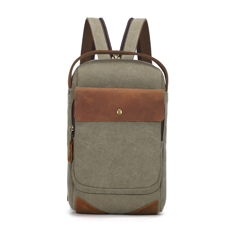 Canvas Sling Bag Crossbody Sling Casual Daypacks Shoulder Backpack