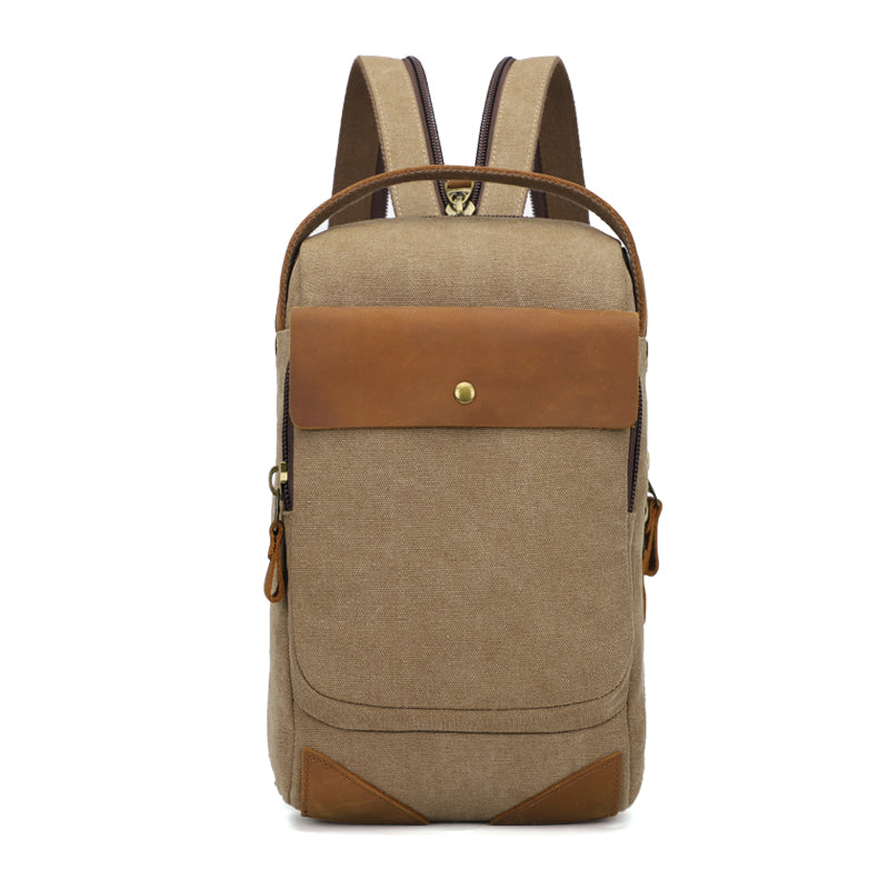 Canvas Sling Bag Crossbody Sling Casual Daypacks Shoulder Backpack