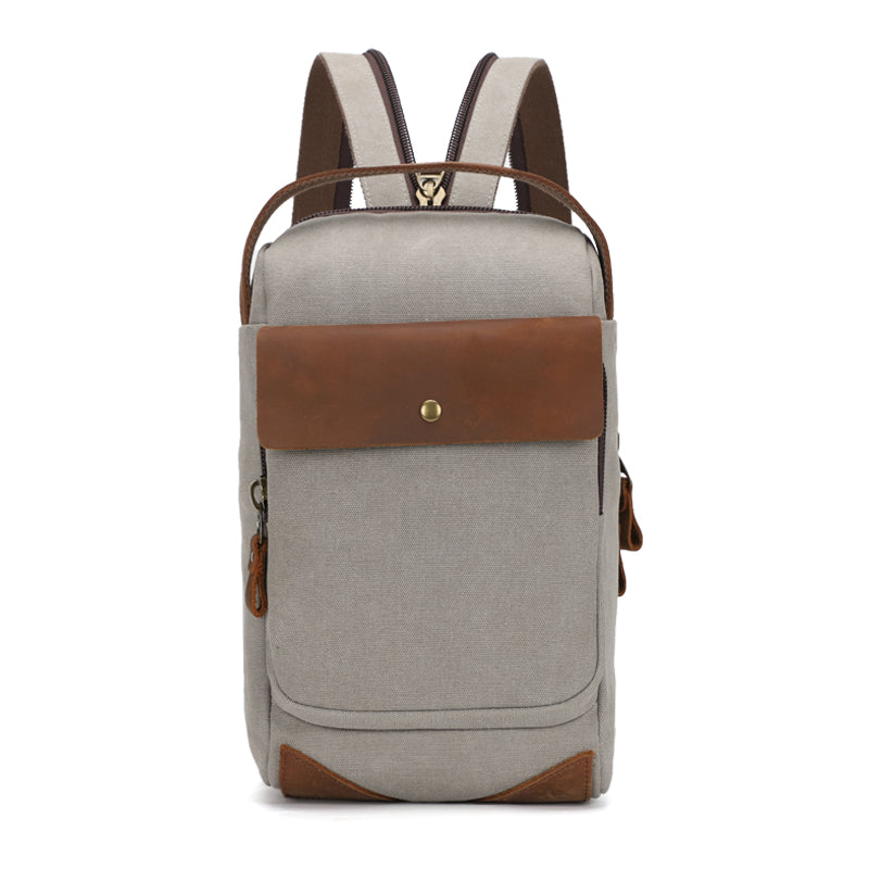 Canvas Sling Bag Crossbody Sling Casual Daypacks Shoulder Backpack