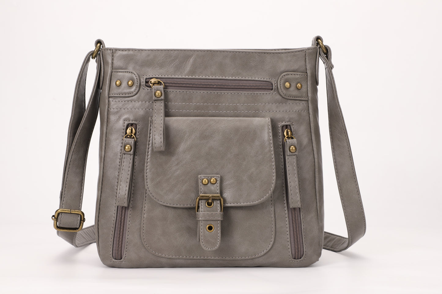 KL928 Crossbody Bags for Women, Multi Pocket Shoulder Bags, Medium PU Leather Cross Body Purses