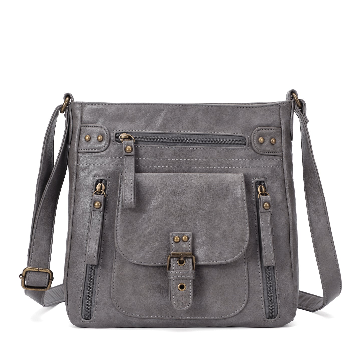 KL928 Crossbody Bags for Women, Multi Pocket Shoulder Bags, Medium PU Leather Cross Body Purses