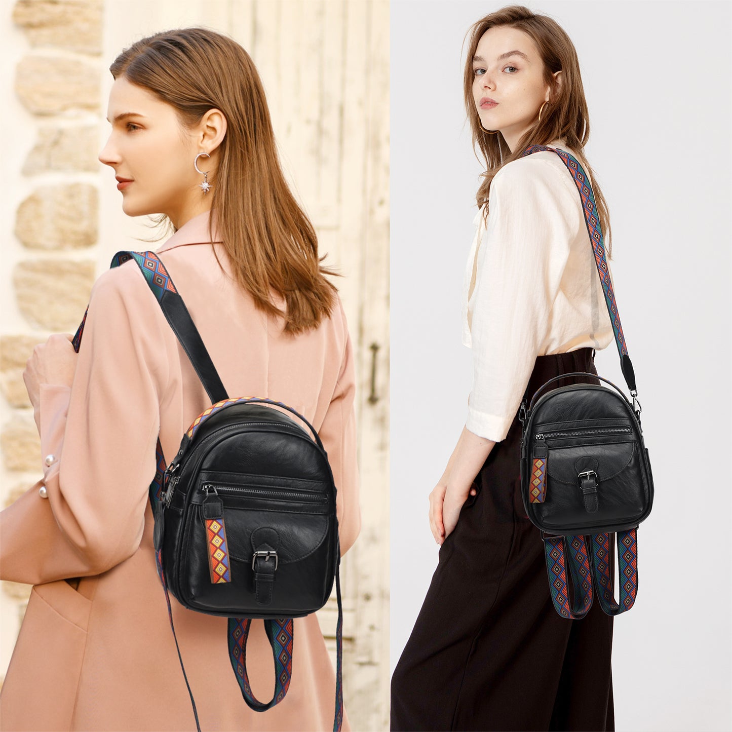 Small Daypack Backpack Purse for Women Fashion Shoulder Backpack Handbags ladies