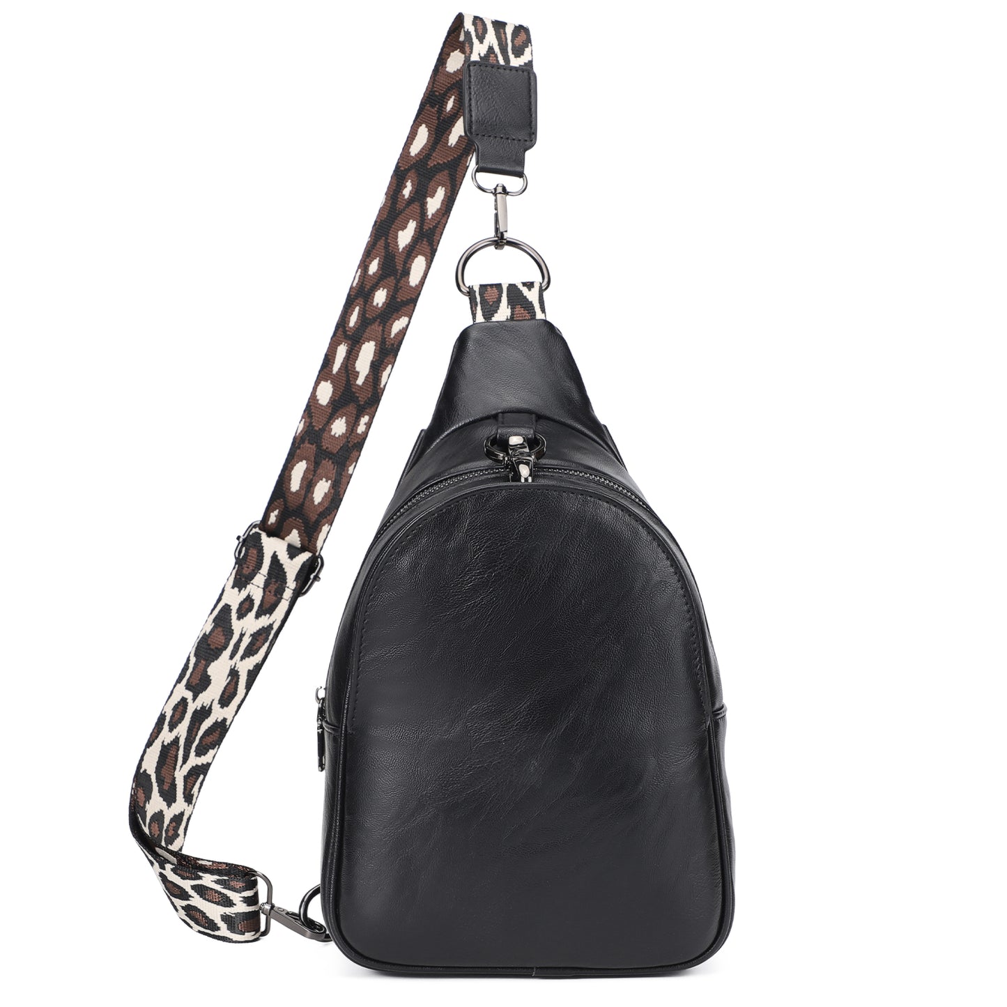 Vegan Leather Purses Fashionable Bag Polyester Inner Backpack with Magnetic Buckles and Adjustable Guitar Straps for Women Daily Use