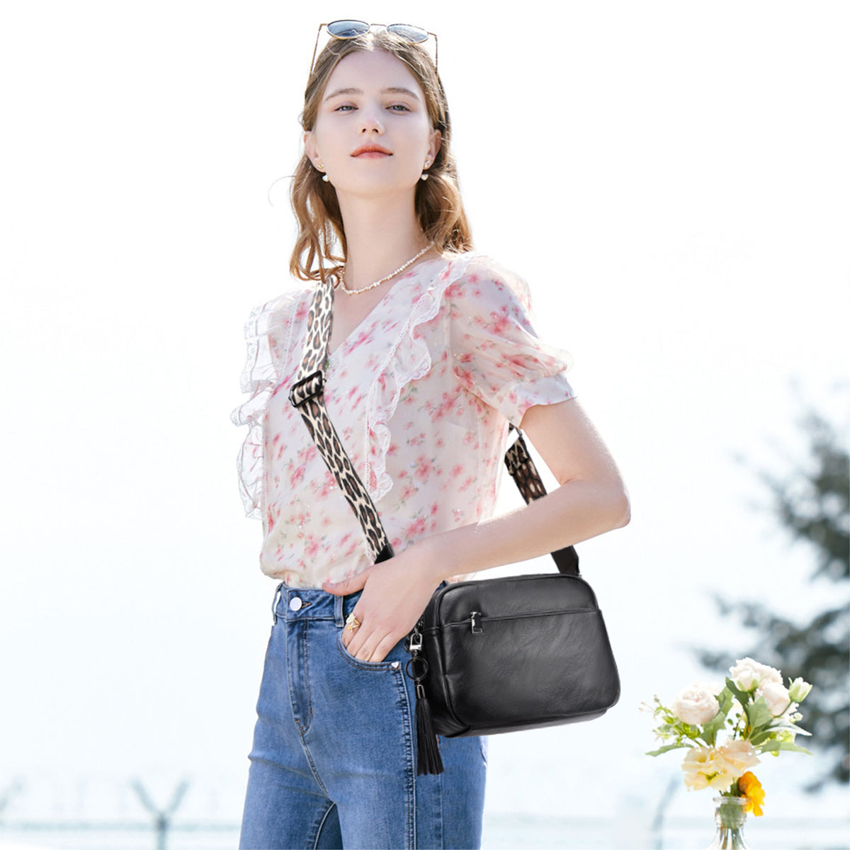 Small Crossbody Bag Cell Phone Purse Soft FAUX Leather Wallet with Adjustable Strap Shoulder Handbags