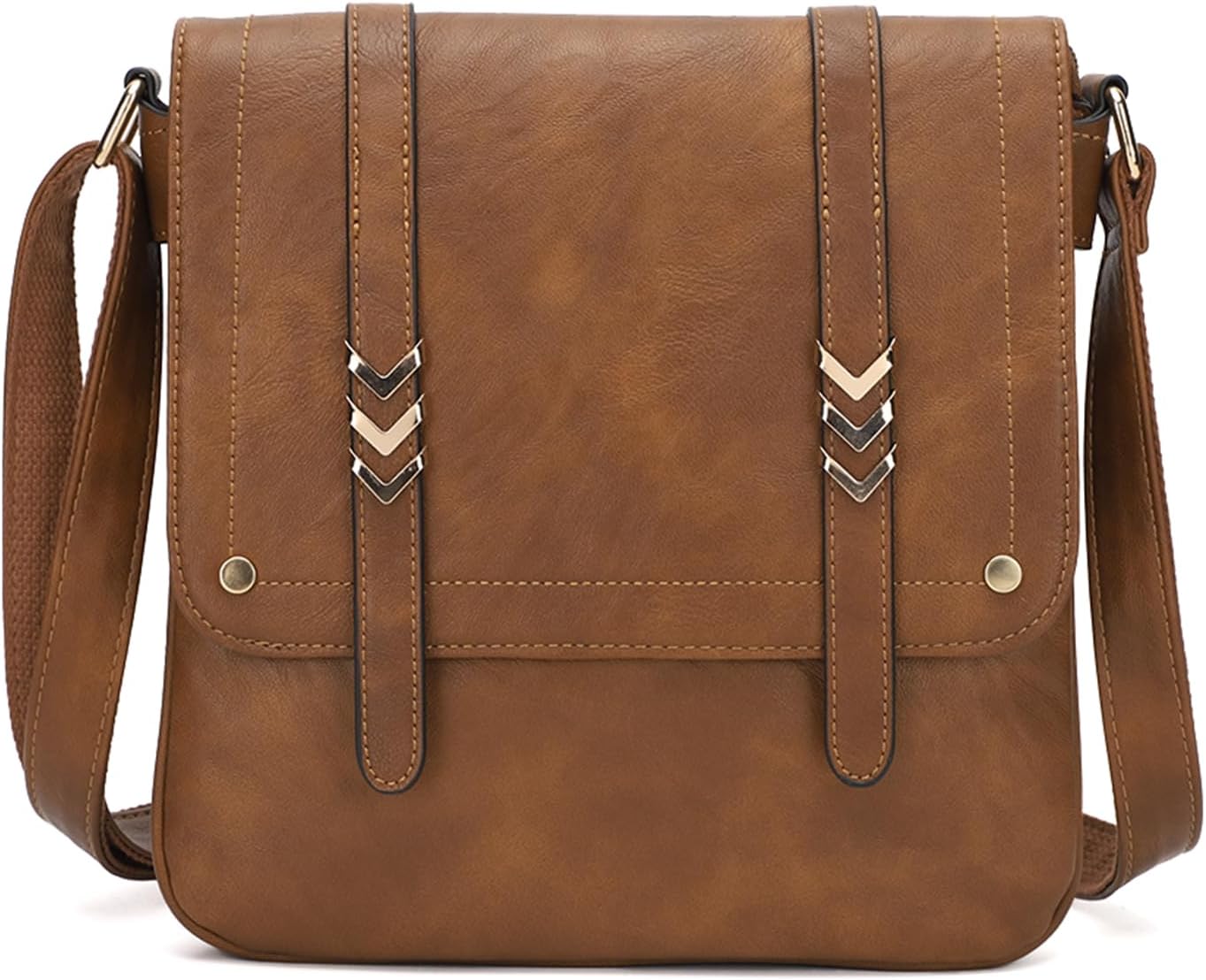 FAUX Leather Purses Soft Crossbody Bags for Women Medium Shoulder Handbags with Adjustable Belt
