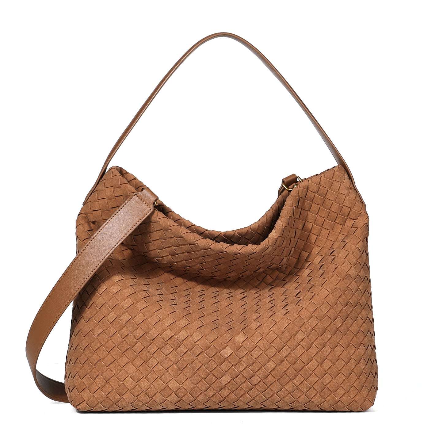KL928 Women Shoulder Bag for Women Boho Braided Leather Tote Bag Stylish Hobo Bag Satchel for Work Travel