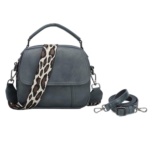 Small Crossbody Bags for Women Trendy Design PU Leather Crossbody Purse Shoulder Handbags with Detachable Strap